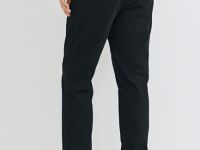 Утеплённые джоггеры из твила, Черный