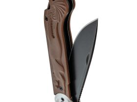 Складной нож Перемен Мысь BW, сталь 8Cr14MoV, рукоять FRN, коричневый