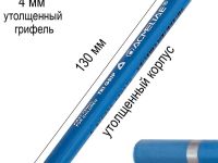 Набор чернографитных карандашей Acmeliae Acmeliae "First Pencil" 2B, утолщенный укороченный, 4 цвета корпус