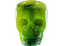 Бусина Череп (зеленый), светящаяся в темноте, эпоксидная смола