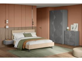 Распашной шкаф Шелтон 3-137x240 Графитовый