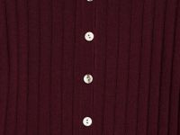 Кардиган в рубчик с шерстью, Фиолетовый