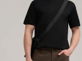 Футболка прямого кроя из мерсеризованного хлопка