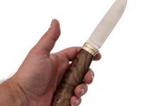 Нож с фиксированным клинком Ястреб, сталь VG-10, рукоять орех