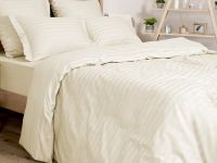 Постельное белье Ecru, страйп-сатин 40962-1