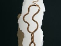 Колье с тремя кольцами O'STIN x Яндекс Книги, Золотой