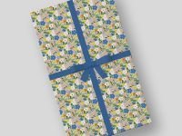 Бумага упаковочная "Цветы день" 70*100 см