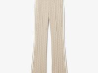 Женские расклешенные спортивные брюки Lacoste с монограммой