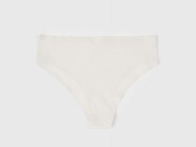 Бесшовные трусы со средней посадкой, Белый