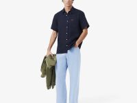 Мужская льняная рубашка Lacoste