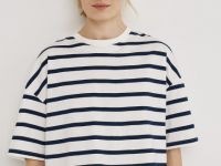 Укороченная футболка, Синий