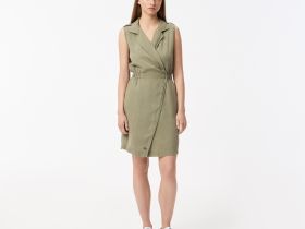 Женское платье Lacoste из смеси льна