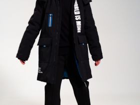 Пальто текстильное с полиуретановым покрытием для мальчиков