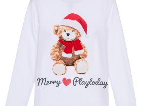 Фуфайка трикотажная для девочек (футболка с длинными рукавами)