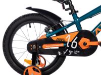 Детский велосипед Novatrack Extreme 16 V-Brake, год 2025, цвет Зеленый-Голубой