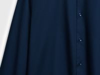 Рубашка из структурной ткани, Синий