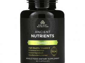 Dr. Axe / Ancient Nutrition, Витамин E, 60 капсул
