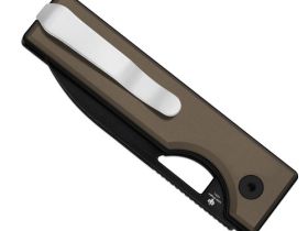 Складной нож Kizer Little Ringbo, сталь AEB-L, рукоять алюминий, коричневый/черный
