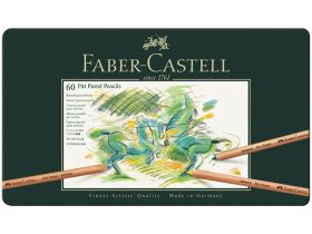 Набор карандашей пастельных Faber-castell "Pitt" 60 цв в металле