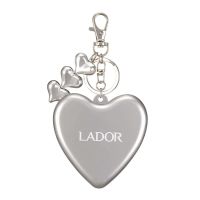 Складная расчёска-брелок Lador Heart Brush Silver