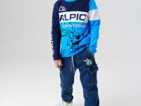 Брюки текстильные джинсовые утепленные флисом для мальчиков