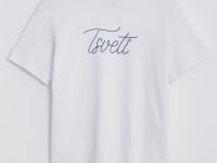 Футболка с принтом из хлопка