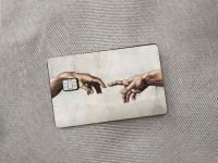 Наклейка матовая на банковскую карту ISKVSSNO "Сотворение"