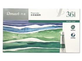 Набор акварели Dmast 36 туб по 12 мл в картонной упаковке