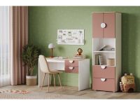 Стеллаж детский Милна 2-60x190 Розовый