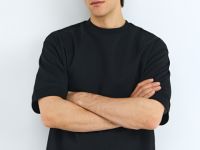 Футболка из плотного хлопка, Черный