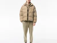 Дутая короткая куртка Lacoste унисекс