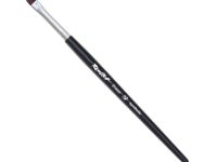 Кисть синтетика вишневая №6 плоская Roubloff "Eraser" ручка короткая, чёрная матовая