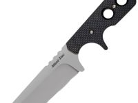 Шейный нож Cold Steel Mini Tac Tanto, сталь AUS-8A, рукоять Griv-Ex, черный
