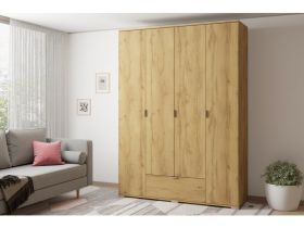 Распашной шкаф Стелла 4.1-160x220 Дуб Золотистый