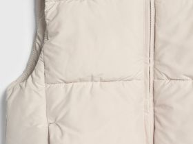 Утеплённый жилет для девочек, Белый