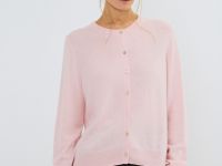 Кардиган из шерсти и кашемира, Розовый