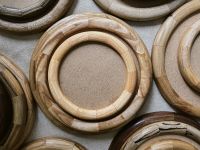 Рамка круглая KK/home, ручная работа, карагач