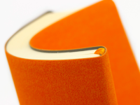 Ежедневник недатированный "Lite book" А5 136 л 70 г, искус. кожа, Оранжевый