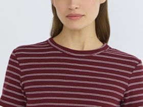 Футболка в рубчик, Фиолетовый