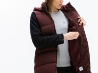 Женская длинная куртка Lacoste с капюшоном