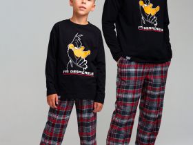 Комплект для мальчиков: брюки текстильные, фуфайка трикотажная (футболка с длинными рукавами)