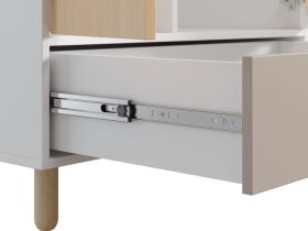 Распашной шкаф Дикинс 2-85x190 Береза/Латте
