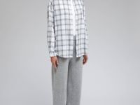 Рубашка оверсайз из хлопковой фланели