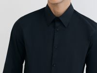 Рубашка с острым воротником, Черный