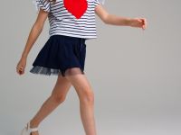 Фуфайка трикотажная для девочек (футболка)