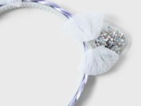 Серый ободок для волос с косичками и бантиками Глория Джинс