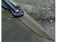 Складной нож CRKT Ripple 2 Blue, сталь Acuto 440, рукоять нержавеющая сталь