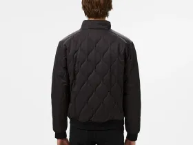 Мужская стёганая куртка Lacoste с высоким воротом