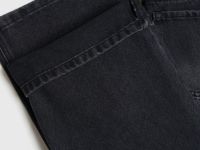 Прямые джинсы для девочек, Черный