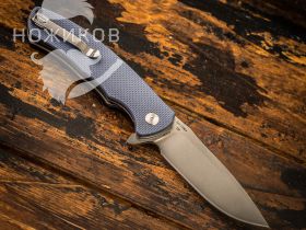 Складной нож CJRB Taiga, сталь D2, рукоять G10, Blue